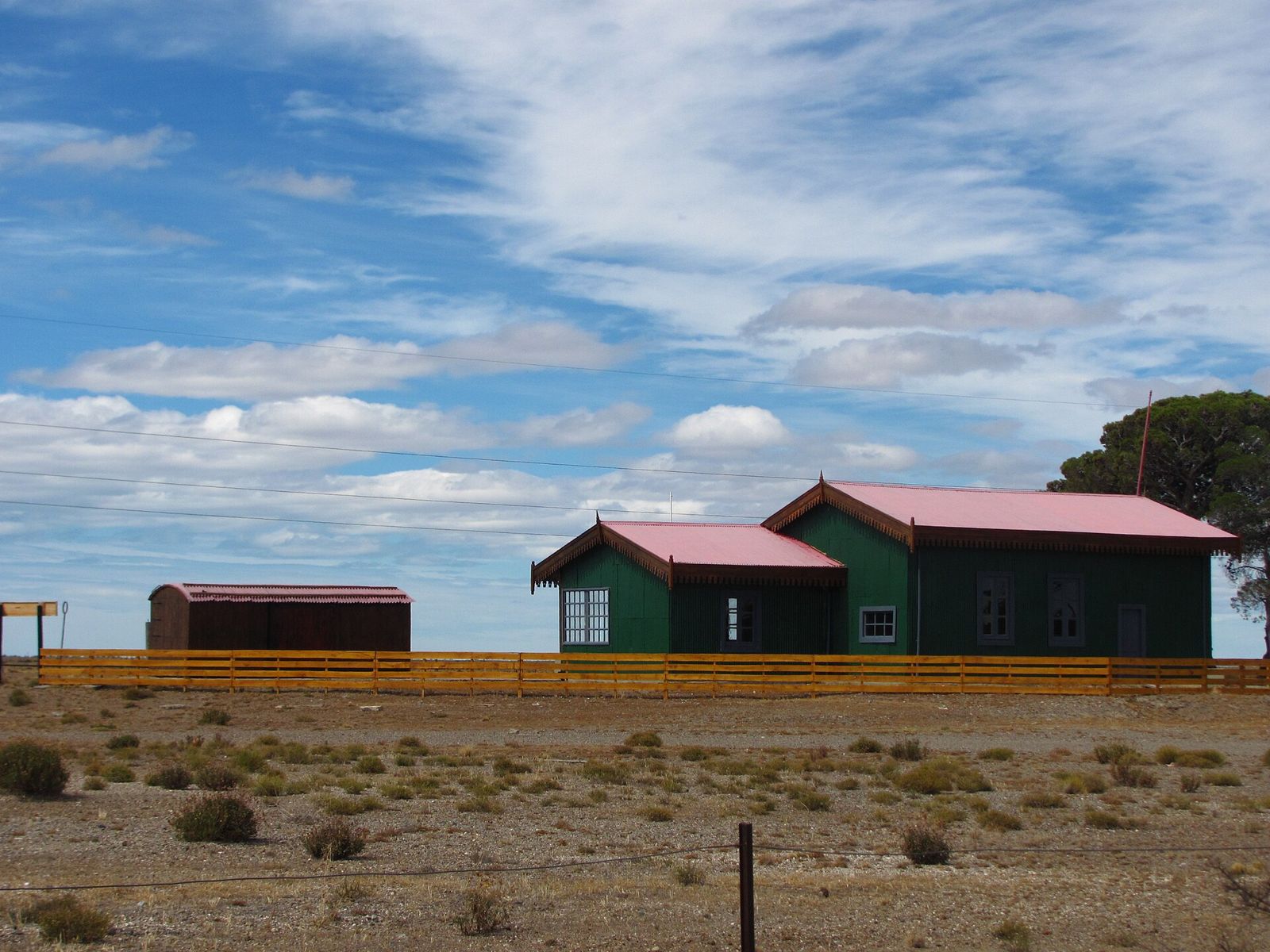 Estación ferroviaria restaurada de Jaramillo