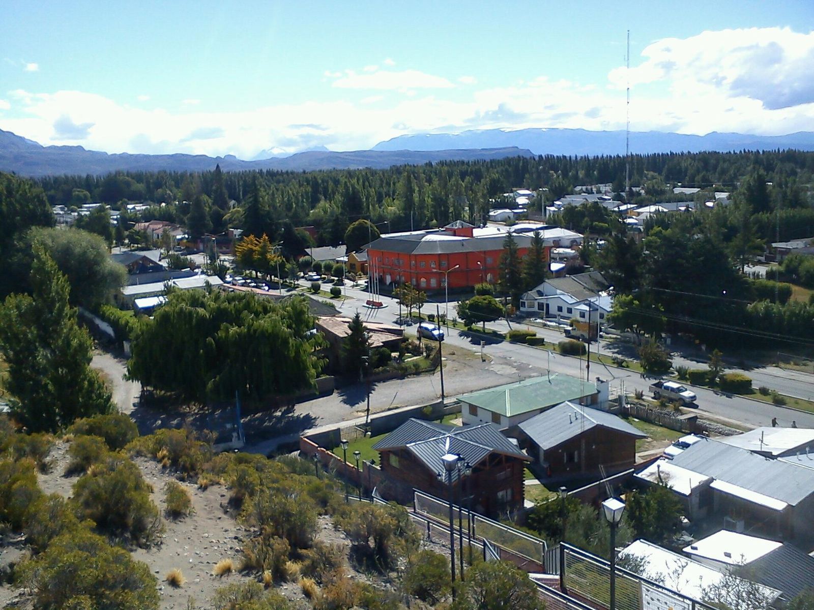Vista de la localidad de Los Antiguos, Santa Cruz